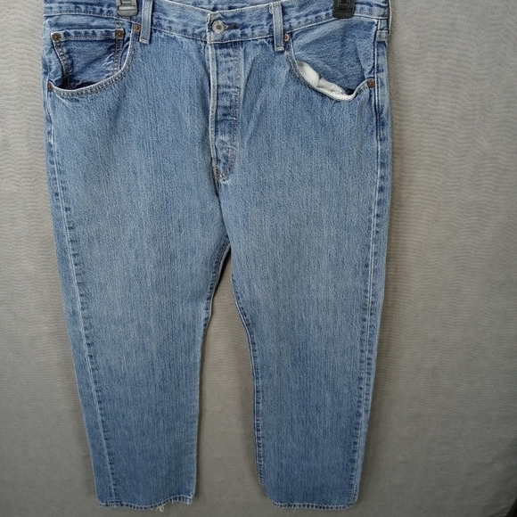 Levi's 501xx men's button fly blue jeans sz 36x34. 265 104pm - Picture 2 of 7